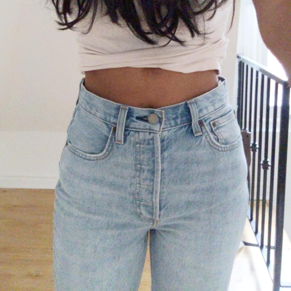 Aritzia Denim Forum The Boyfriend High Rise Loose Jeans 28L - Picture 6 of 8